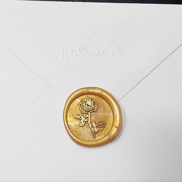Gold Wax seals stickers.  Envelope seals. - Picture 5 of 11
